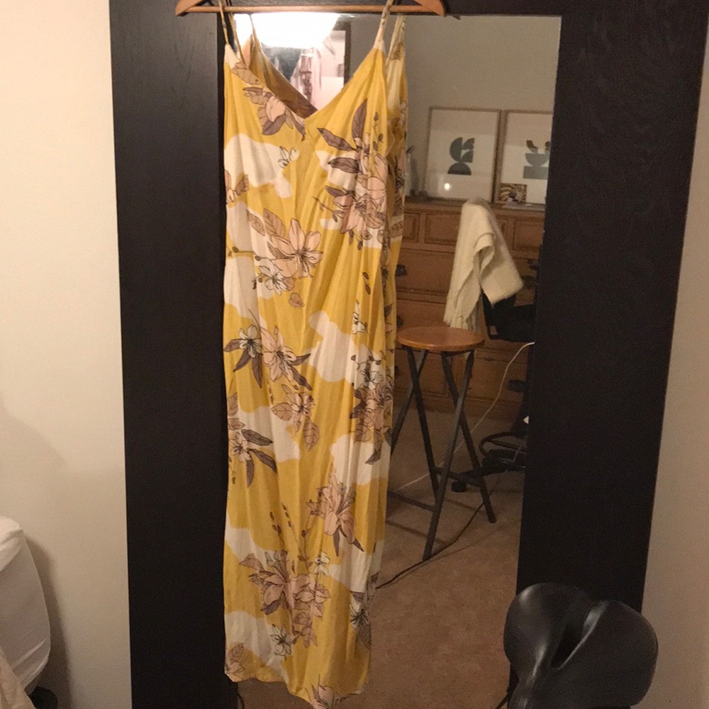 Yellow floral Amuse Society dress